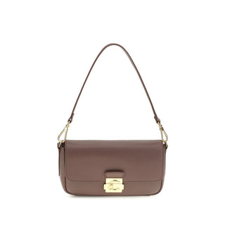 Bolso de hombro de cuero de becerro marrón Bos Taurus  