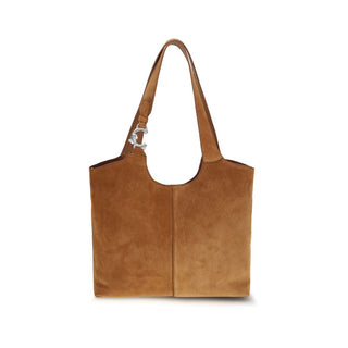 Bolso de hombro de cuero de becerro marrón Bos Taurus  