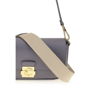 Blue Calf Leather Bos Taurus Shoulder Bag