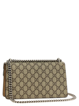 Beige Calfskin Shoulder Bag