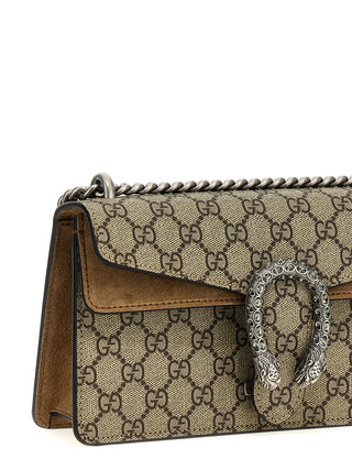 Beige Calfskin Shoulder Bag