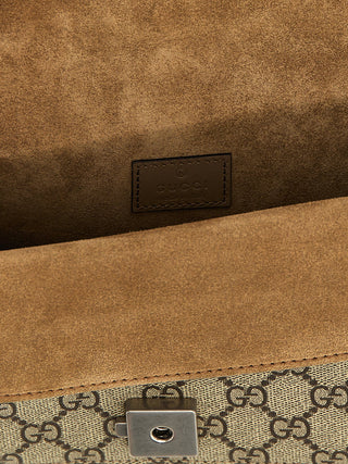 Beige Calfskin Shoulder Bag
