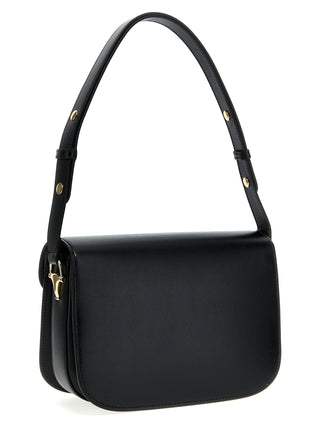 Black Leather Shoulder Bag