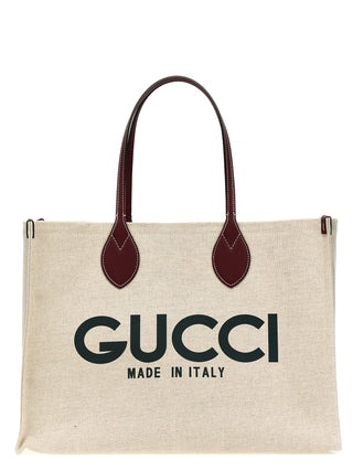 Bolso tote de polietileno beige