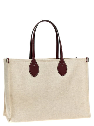Bolso tote de polietileno beige