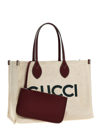 Bolso tote de polietileno beige