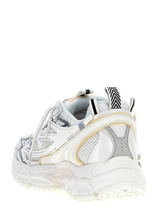 White Polyethylene Athletic Sneakers