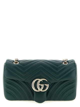 Bicolor Lamb Leather Shoulder Bag