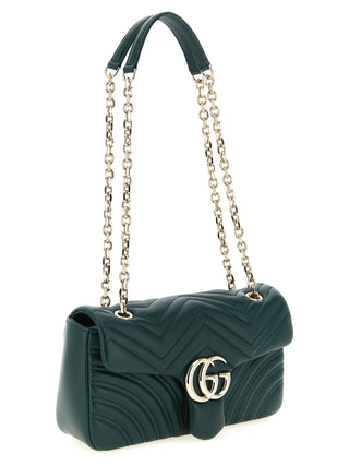 Bicolor Lamb Leather Shoulder Bag