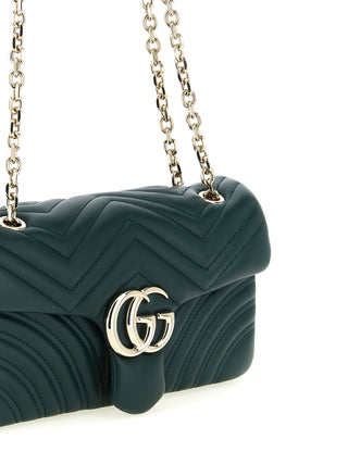Bicolor Lamb Leather Shoulder Bag