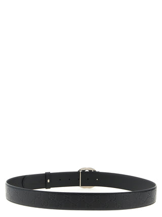 Black Calfskin Regular Belt
