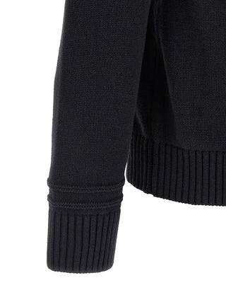 Black Cotton Cardigan