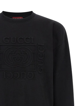 Sudadera de algodón negro
