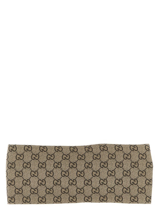 Beige Silk Headband