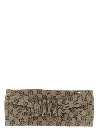 Beige Silk Headband