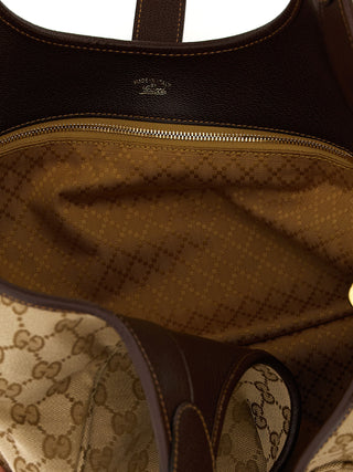 Beige Polyester Tote Bag