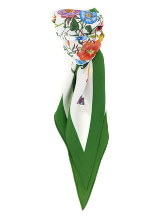 White Silk Foulard