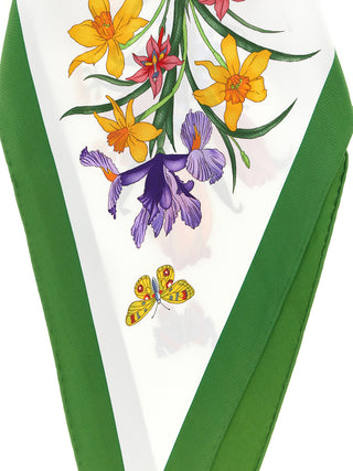 White Silk Foulard