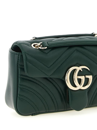 Bicolor Lamb Leather Shoulder Bag