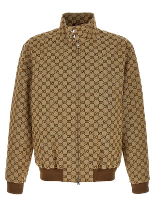Beige Cotton Bomber