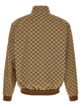 Beige Cotton Bomber