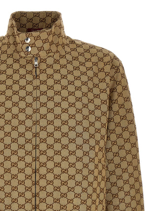 Beige Cotton Bomber