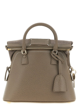 Gray Calfskin Shoulder Bag