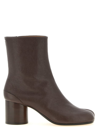 Brown Lamb Leather Ankle Boots