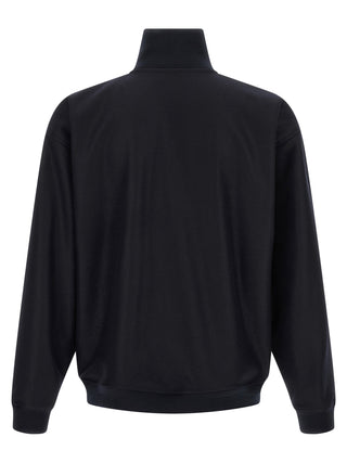 Blue Wool Full-Length Jacket