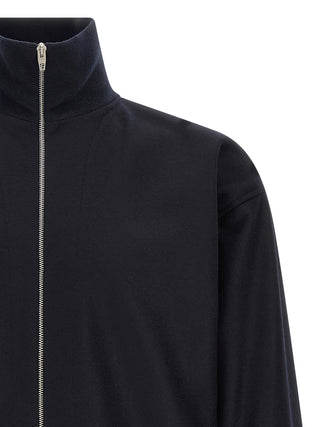 Blue Wool Full-Length Jacket