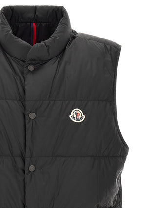 Black Polyamide Sleeveless Jacket