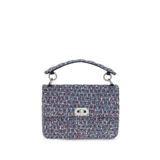 Blue Fabric Handbag