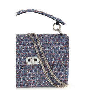 Blue Fabric Handbag