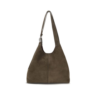 Bolso de hombro de cuero de becerro marrón Bos Taurus  
