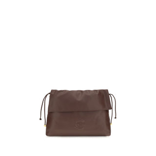 Bolso de hombro de cuero de becerro marrón Bos Taurus  