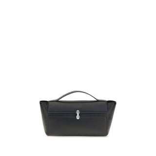 Black Calf Leather Bos Taurus Clutch Bag