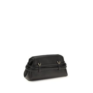 Black Goatskin Clutch Bag