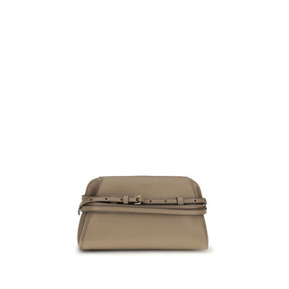 Beige Goatskin Clutch Bag