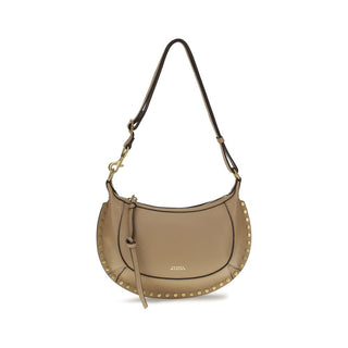 Beige Calf Leather Bos Taurus Shoulder Bag