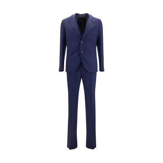 Traje de dos piezas de lana azul Oves Aries