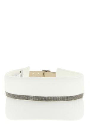 Gorra blanca de poliéster (gorra de béisbol)