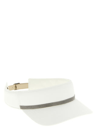 Gorra blanca de poliéster (gorra de béisbol)