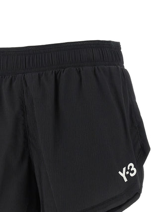 Black Polyamide Bermuda Shorts
