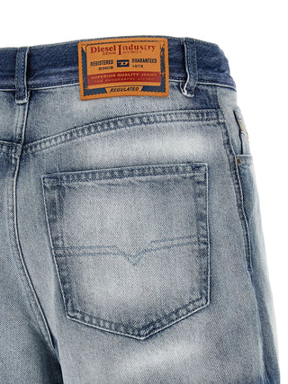 Bermudas de algodón azul