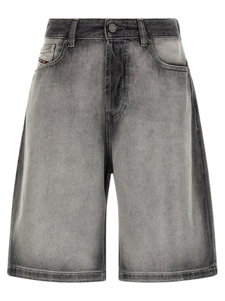 Gray Cotton Bermuda Shorts