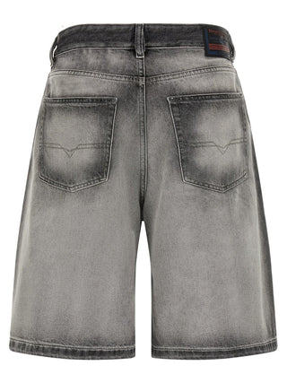 Gray Cotton Bermuda Shorts