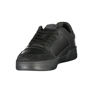 Black Polyurethane Men's Sneaker