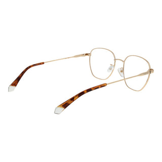 Gafas con montura de metal dorado