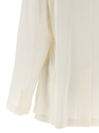 Beige Silk Blazer