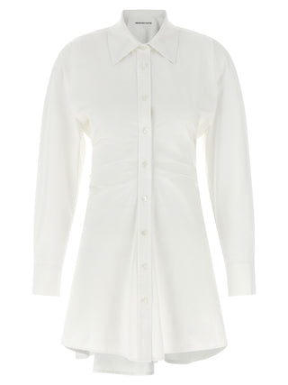 White Cotton Short Dress